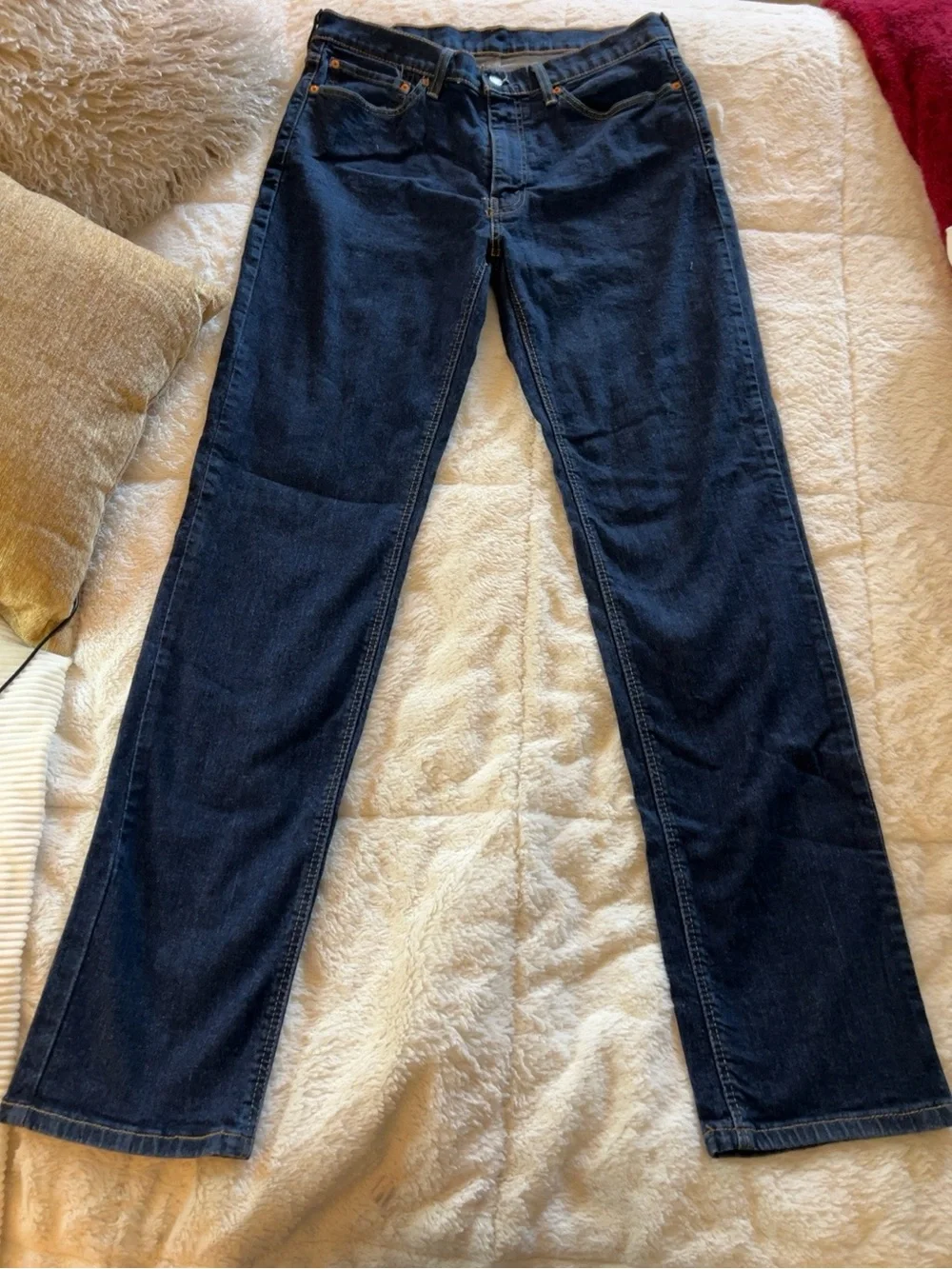 541 Levi's Men's Dark Blue Straight Jeans 36x38